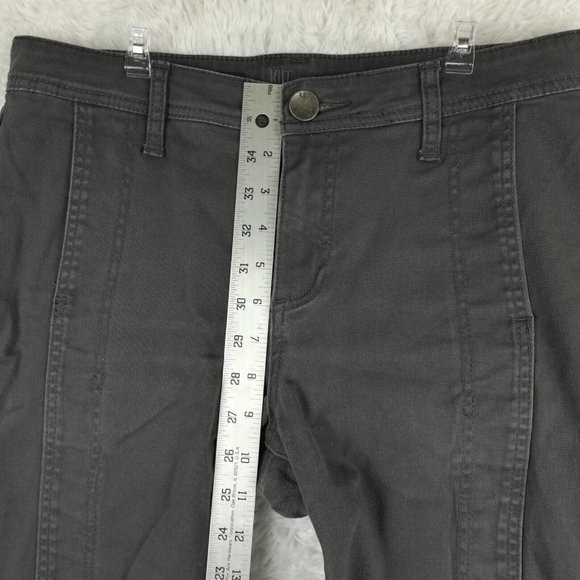 Kut From The Kloth Womens Pants‎ Skinny Angelina Ankle Gray Cuffed Stretch 10 - Picture 4 of 12